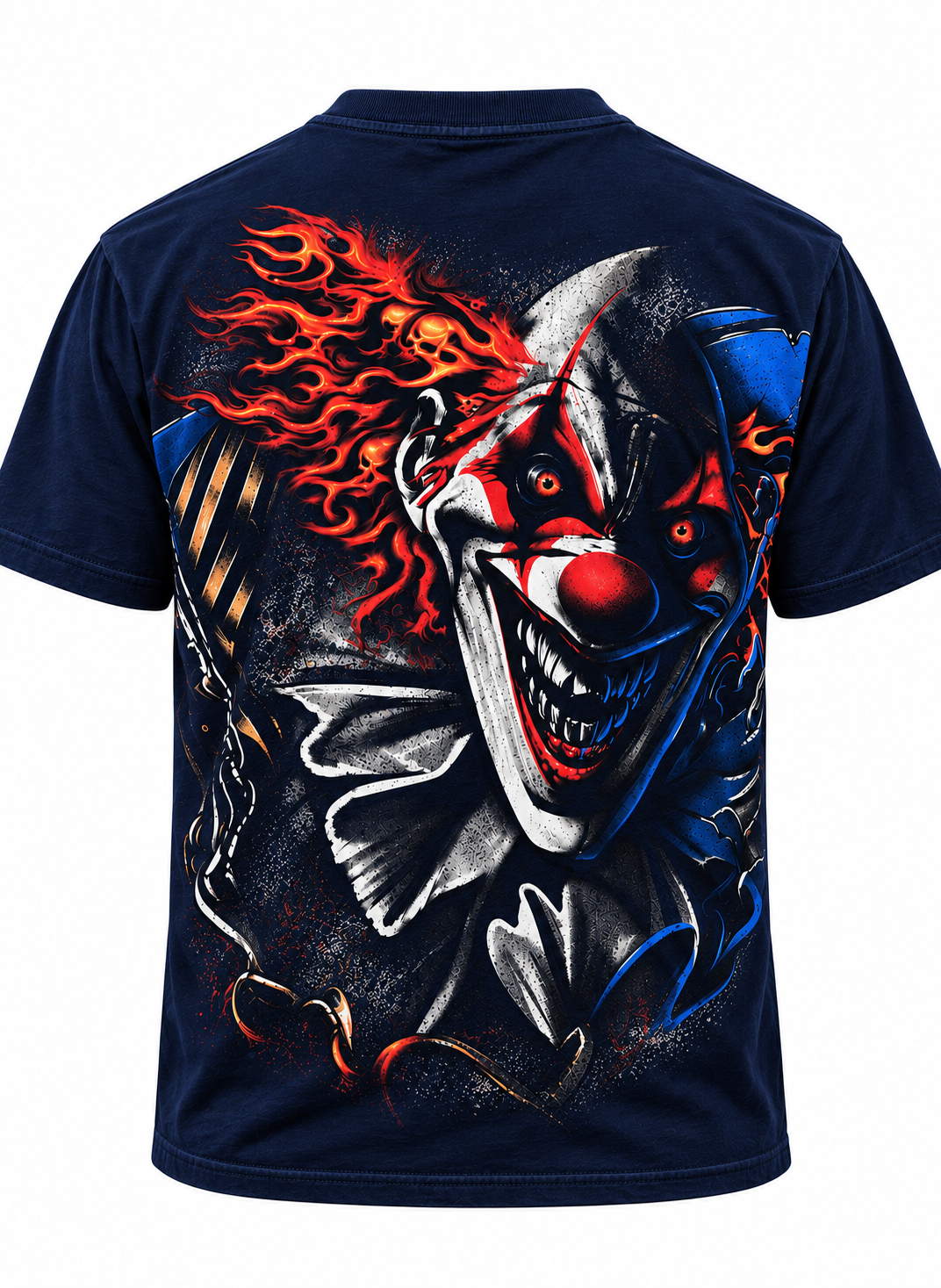 Inferno Nightmare Clown Graphic Tee – Dark Horror Halloween Shirt