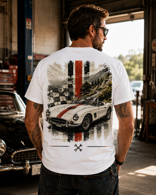 Vintage Roadster Racing T-Shirt – Classic Speed Graphic Tee