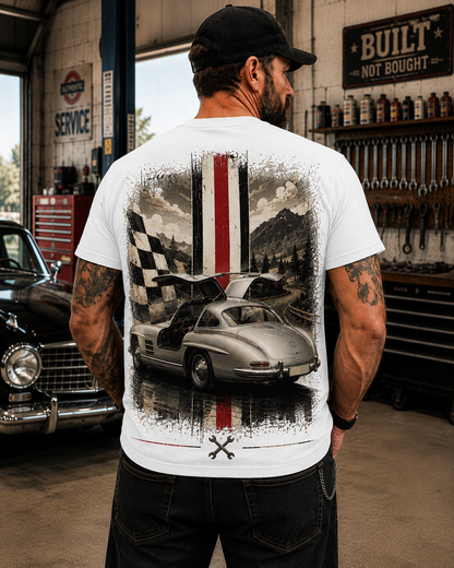 Vintage Gullwing Racing T-Shirt – Classic Roadster Graphic Tee