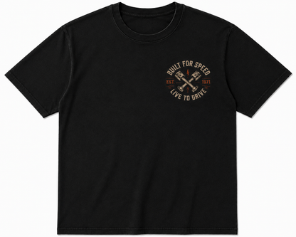 Built for Speed – Fueled by Passion Vintage Muscle Car T-Shirt