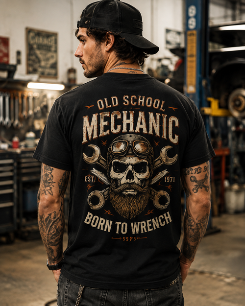 Mechanical Wrench Vintage Garage T-Shirt