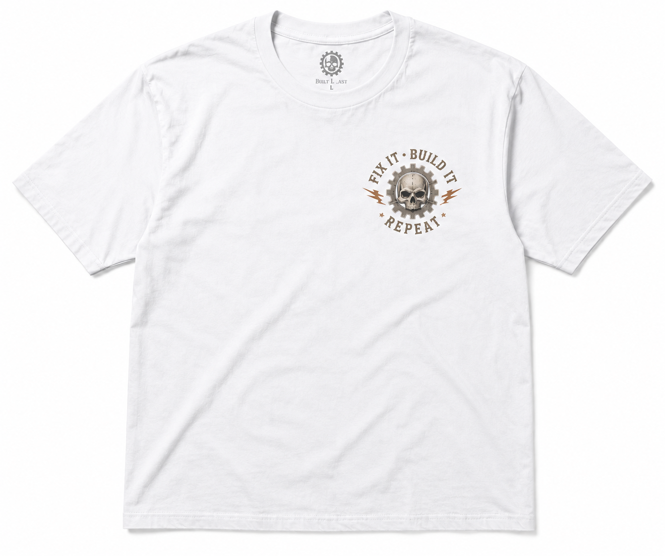 Built Not Bought Mechanic T-Shirt – Vintage Garage Graphic Tee
