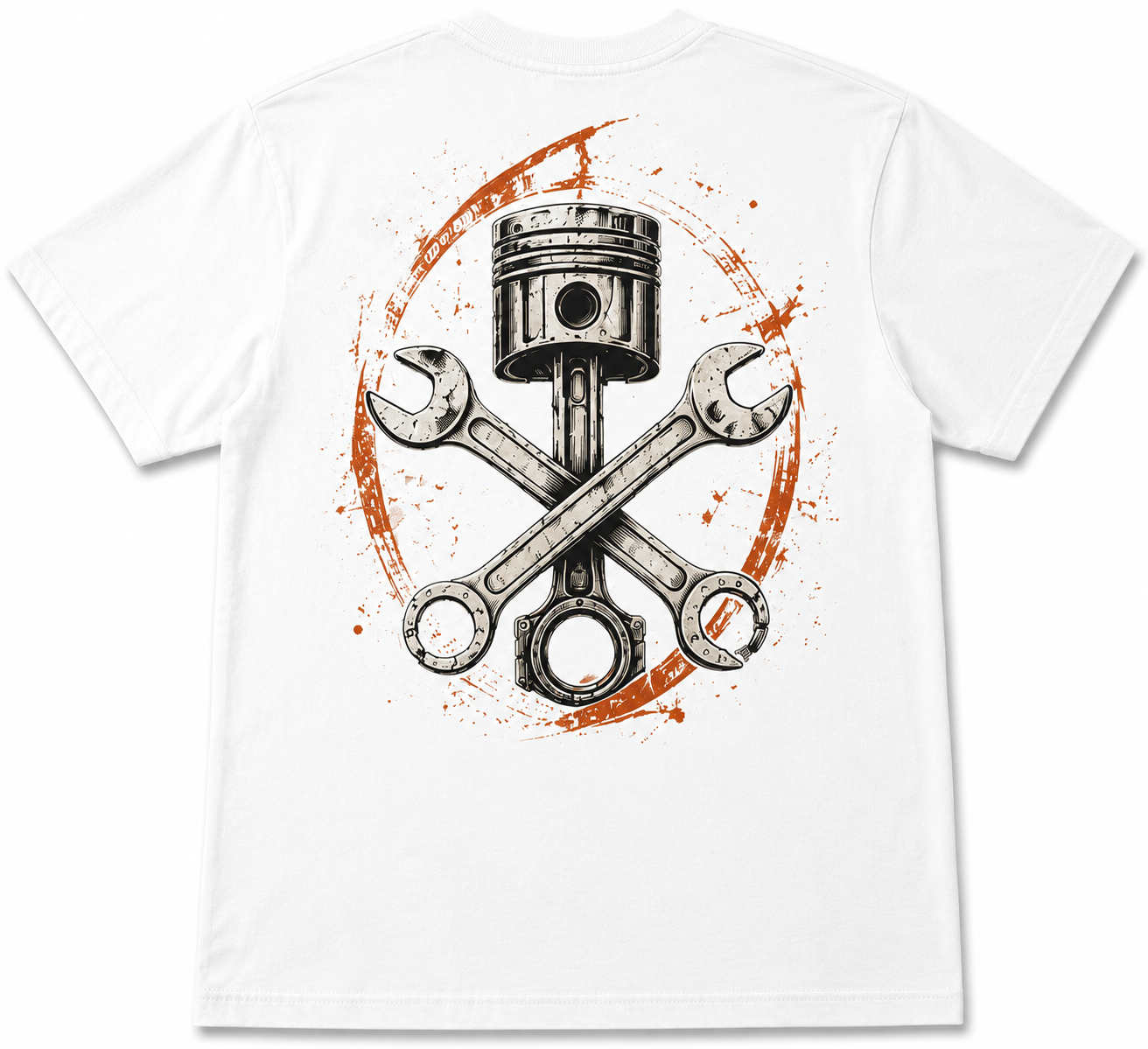 Vintage Piston & Wrenches Mechanic Garage T-Shirt