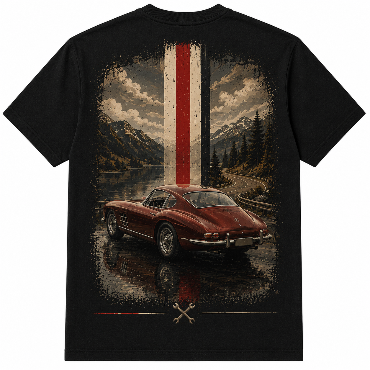 Vintage Grand Touring Racing T-Shirt – Classic European Car Graphic Tee