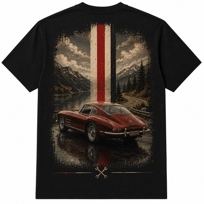 Vintage Grand Touring Racing T-Shirt – Classic European Car Graphic Tee
