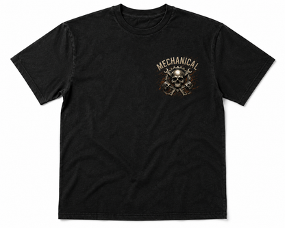Mechanical Skull & Muscle Car Vintage Garage T-Shirt
