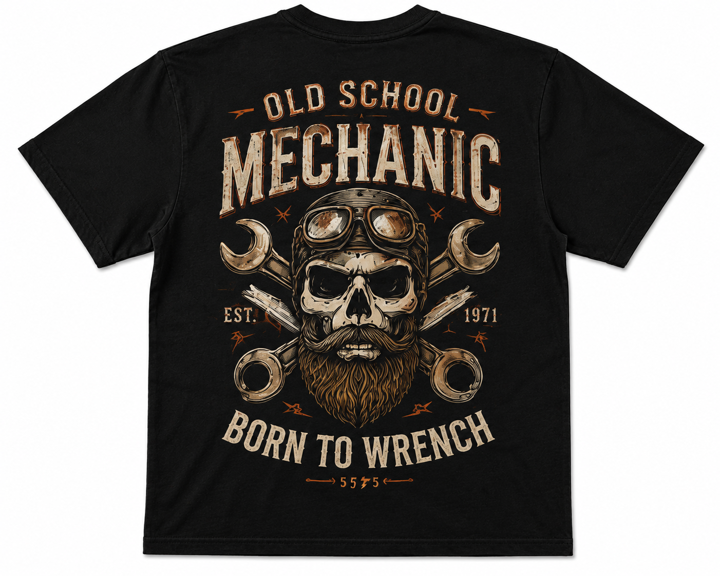 Mechanical Wrench Vintage Garage T-Shirt