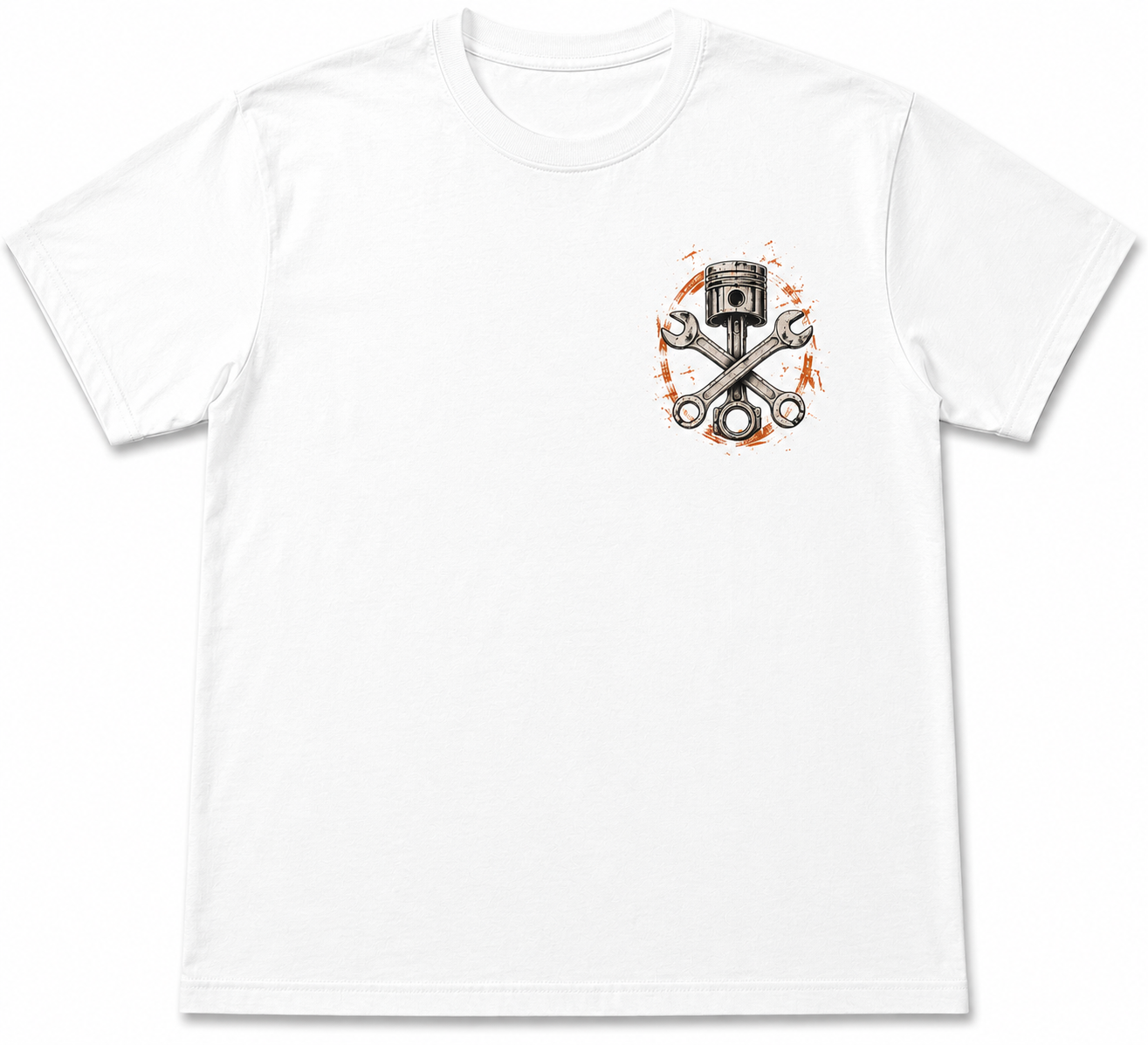 Vintage Piston & Wrenches Mechanic Garage T-Shirt