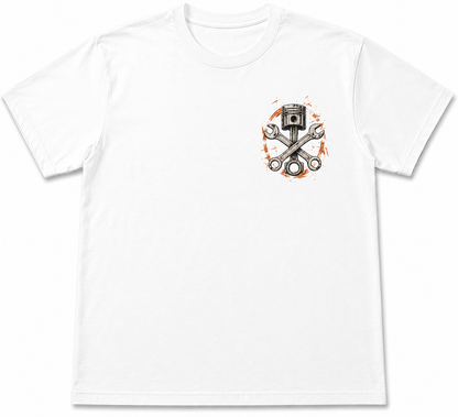 Vintage Piston & Wrenches Mechanic Garage T-Shirt