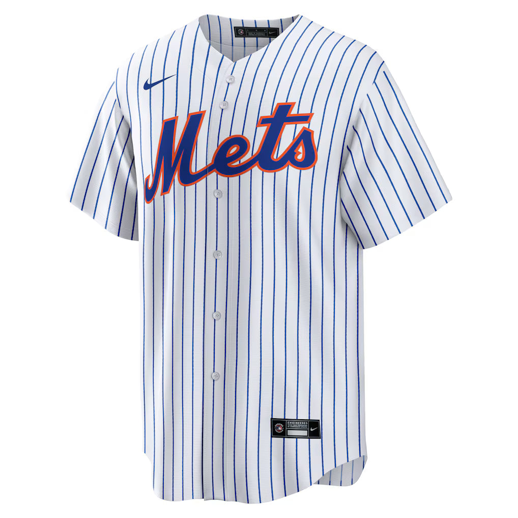 Men's New York Mets White Home Replica Team Jersey