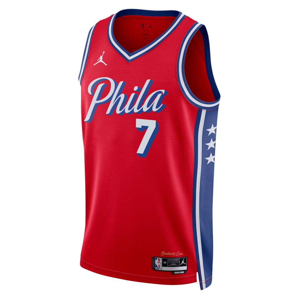 Philadelphia 76ers Edition Swingman Jersey Jaylen Brown - All Stitched