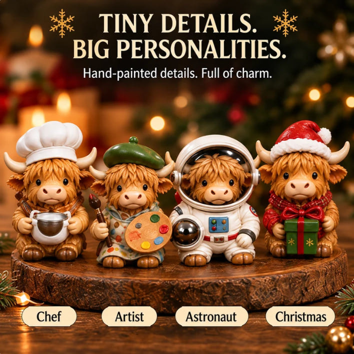 ⏳ FINAL HOURS! 49% OFF 🐮 24-Day Highland Cow Advent Calendar